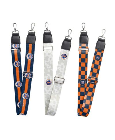 Logo Brands Набор ремешков для сумок New York Mets 3-Pack