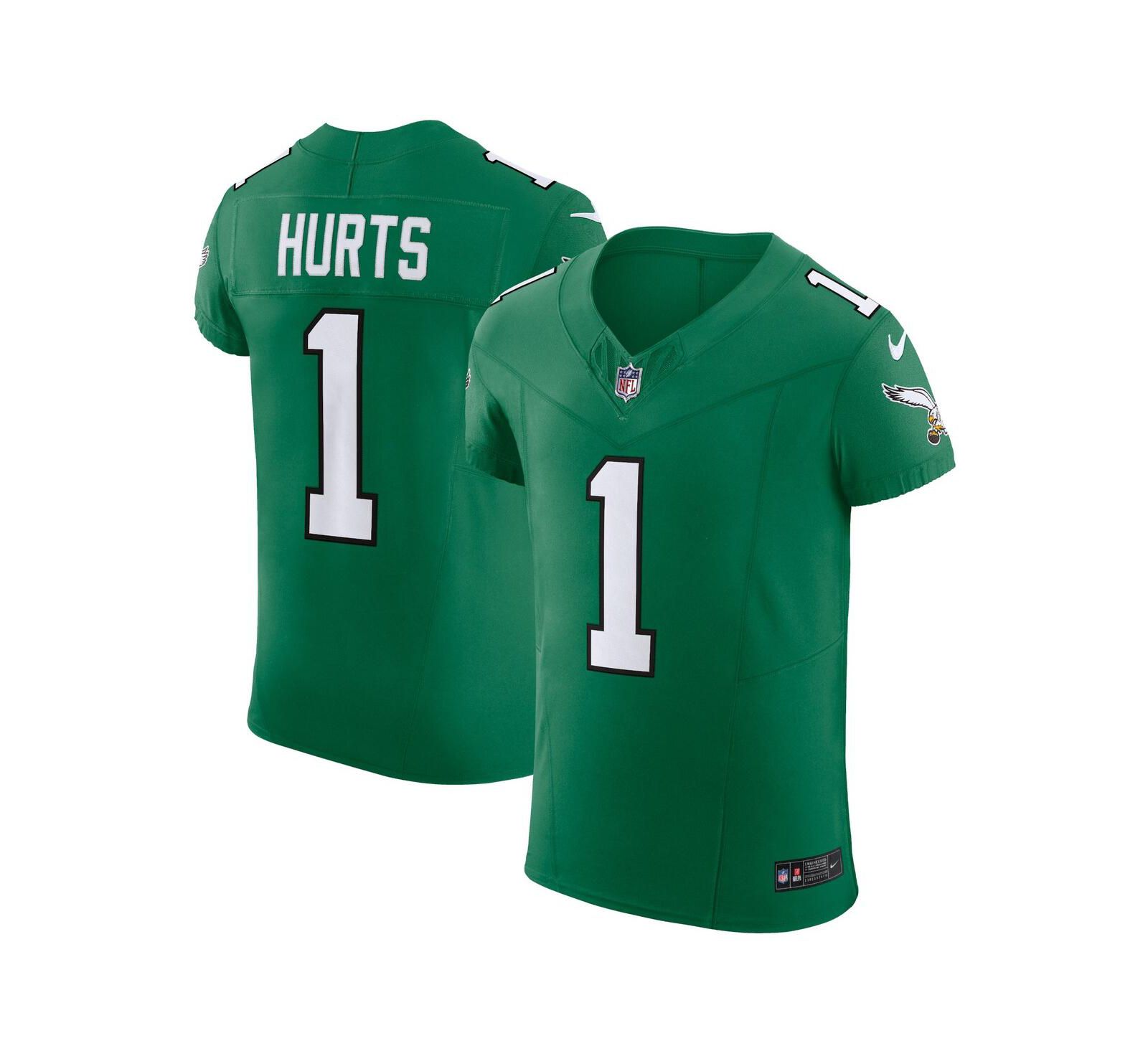Nike Men's Jalen Hurts Kelly Philadelphia Eagles Alternate Vapor F.U.S.E. Elite Jersey