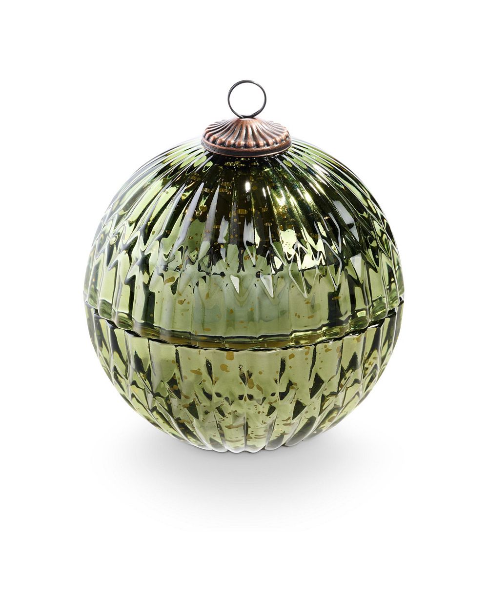 Illume рождественский шар-орнамент Balsam & Cedar Green Mercury