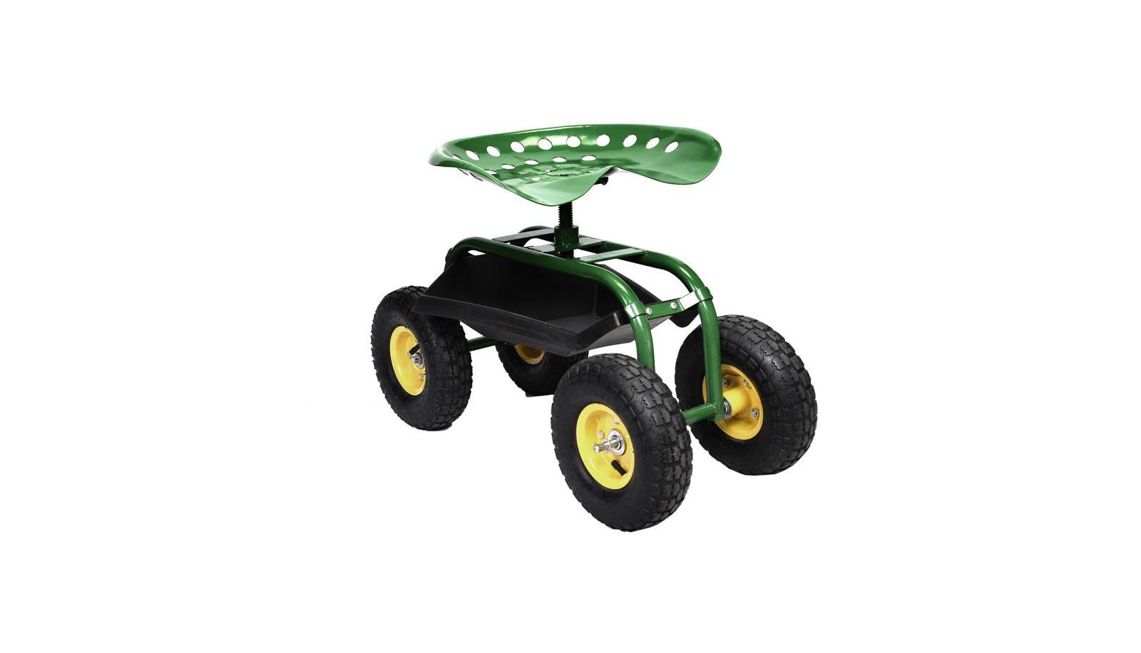 Garden Cart with Heavy Duty Tool Tray for Outdoor Work
