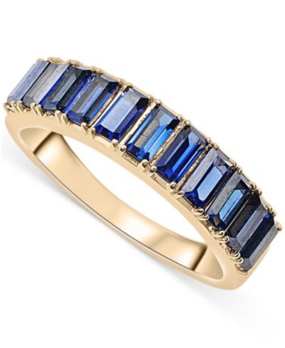 Кольцо с изумрудом Nano Baguette в Gold Vermeil