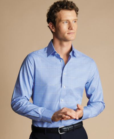 Мужская приталенная рубашка Charles Tyrwhitt Glen Plaid
