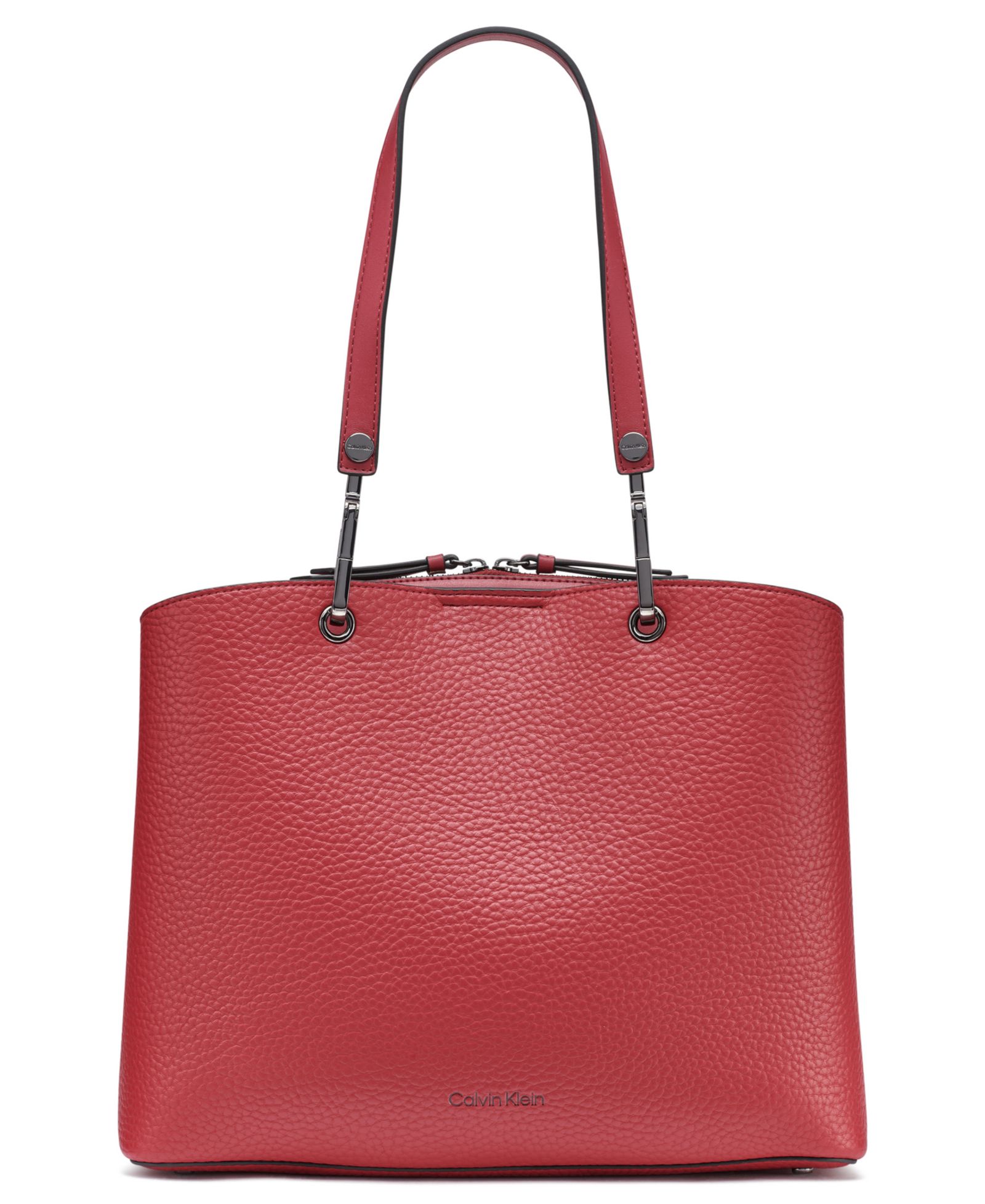 Calvin Klein Garnet Large Triple Compartment Tote Handbag