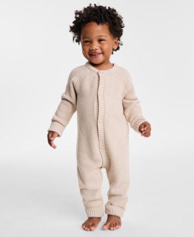 Детский хлопковый комбинезон с длинными рукавами First Impressions Everyday Baby Essentials