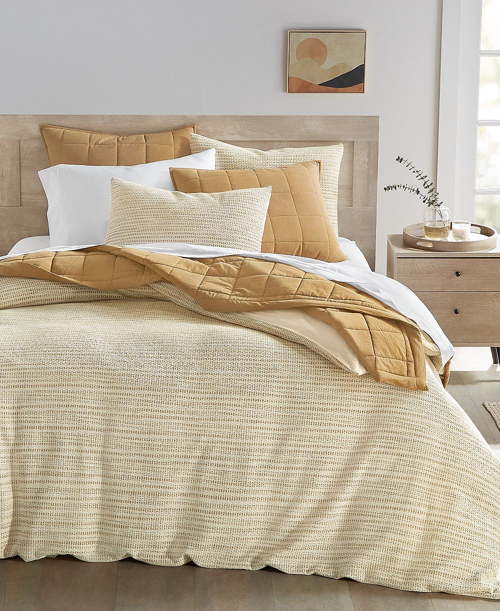 Комплект из 3 пододеяльников Oake Basketweave Geo, King
