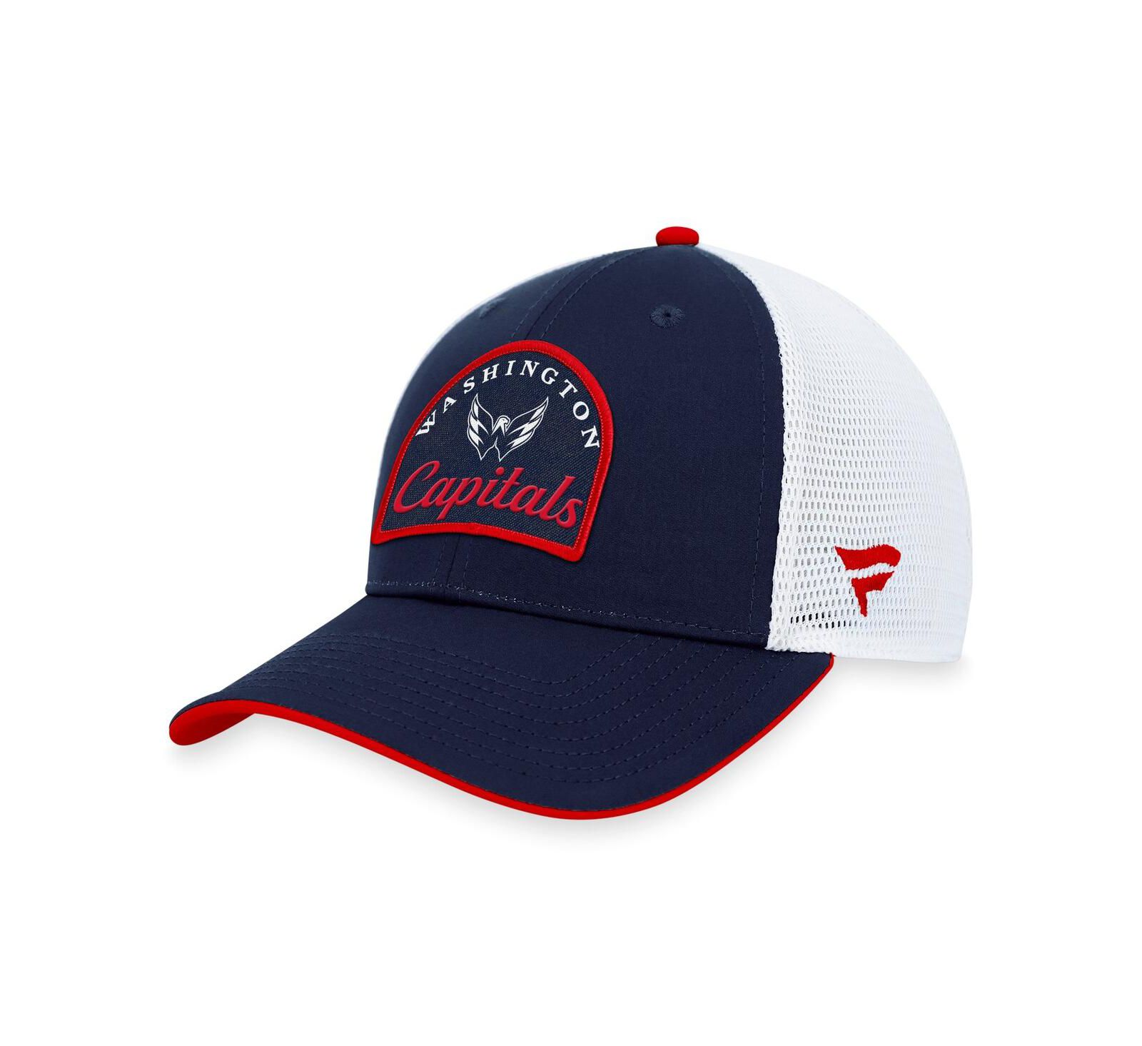 Мужская регулируемая кепка Fanatics Branded Washington Capitals Navy/White