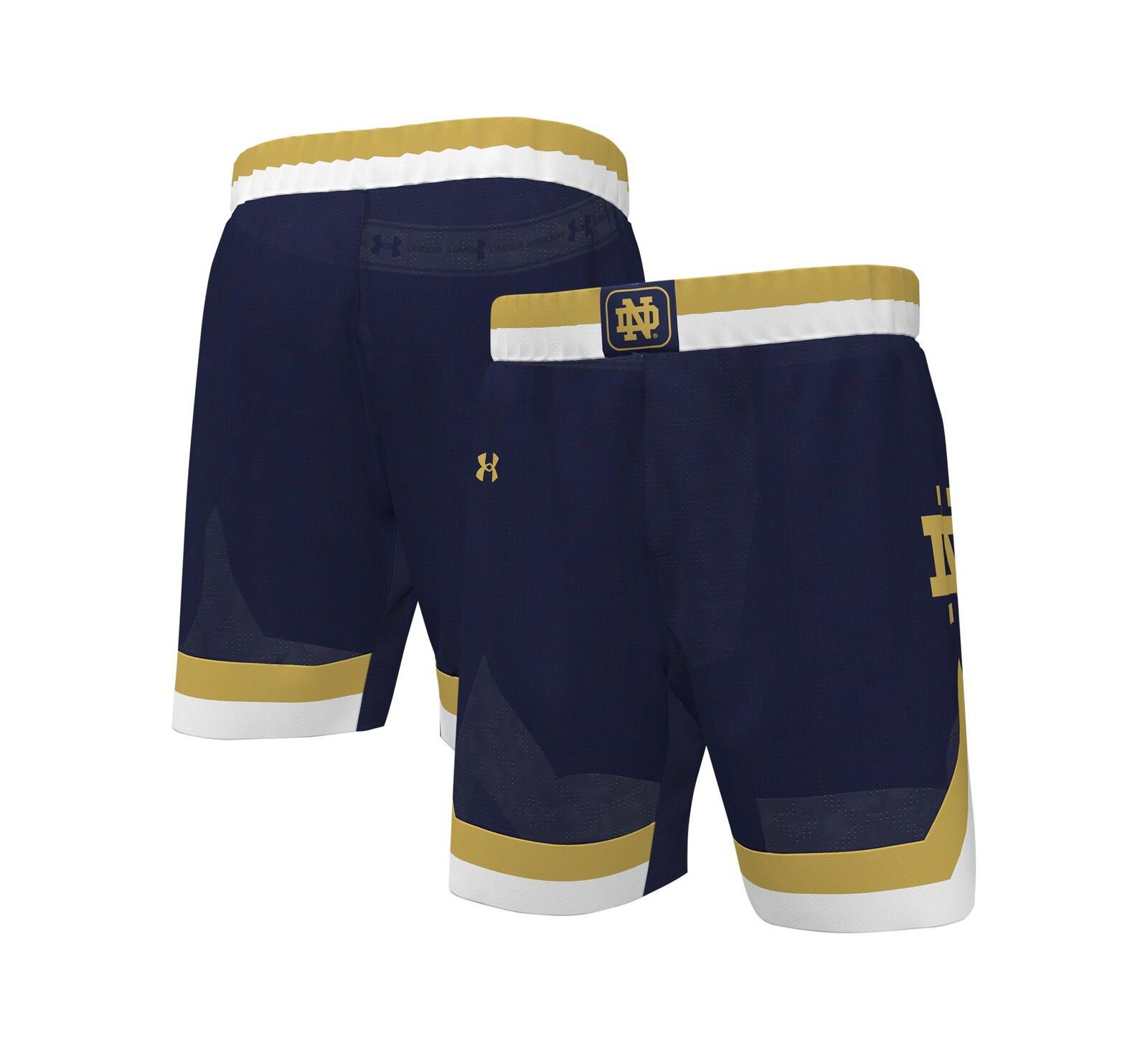 Under Armour Men's Navy Notre Dame Fighting Irish Replica Basketball Shorts