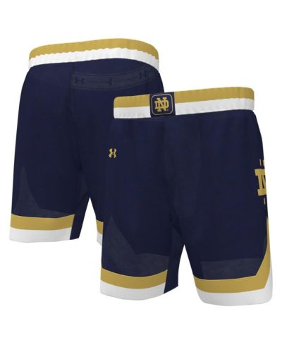 Мужские баскетбольные шорты Under Armour Navy Notre Dame Fighting Irish Replica