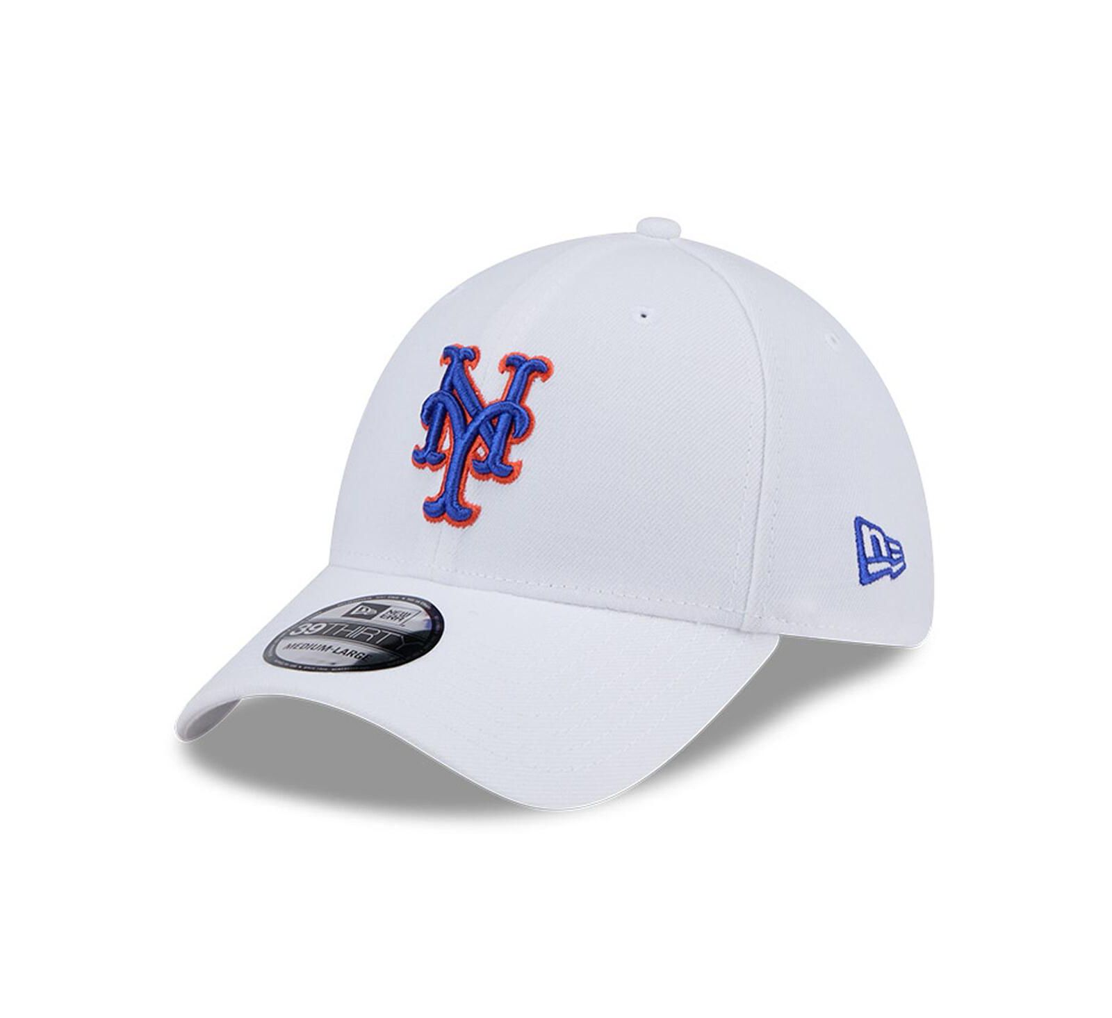 Мужская кепка New Era White New York Mets Evergreen 39Thirty Flex Hat