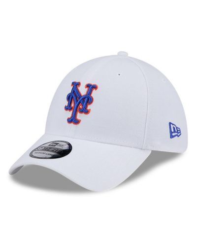 Мужская кепка New Era White New York Mets Evergreen 39Thirty Flex Hat