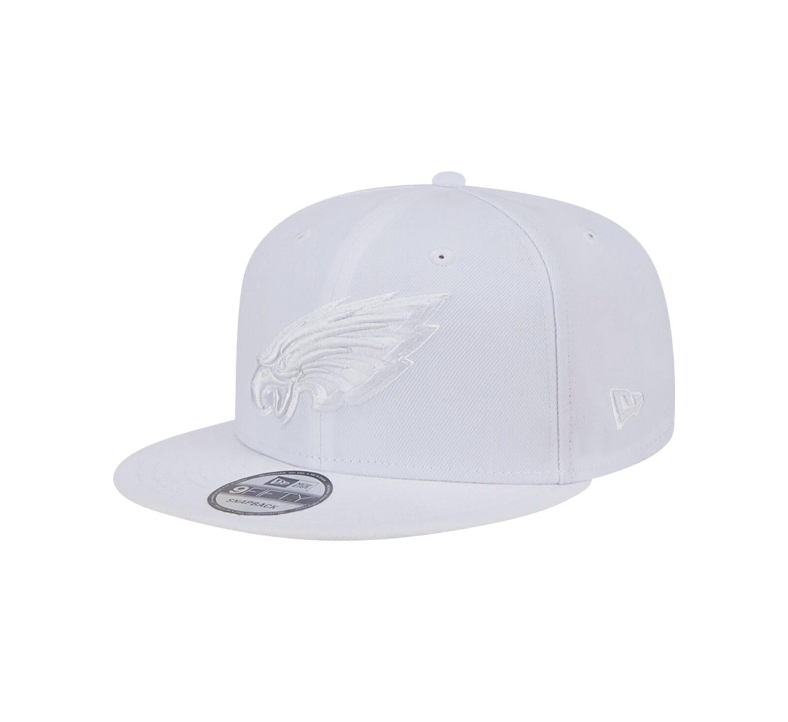 New Era Men's Philadelphia Eagles Main White on White 9Fifty Snapback Hat