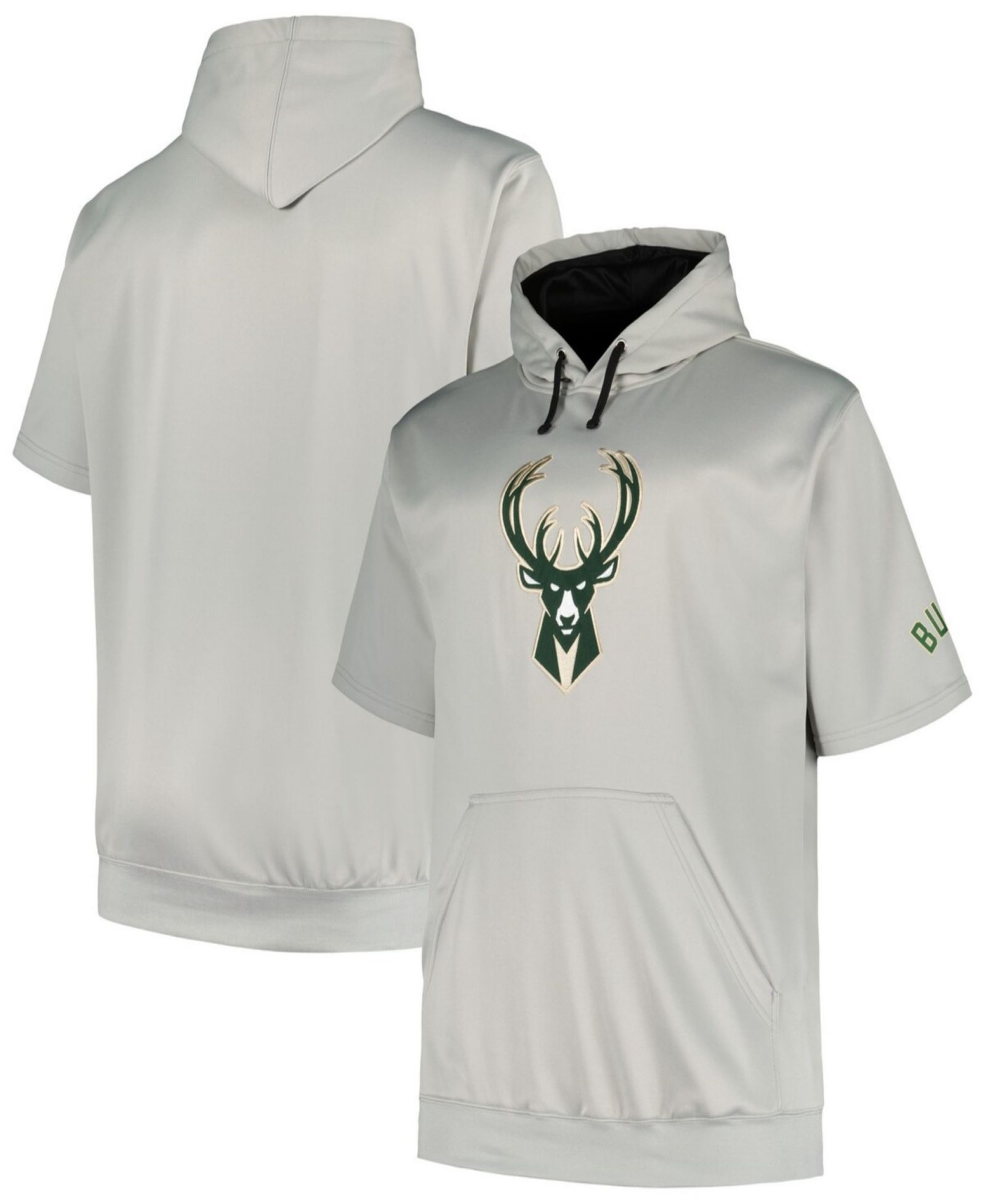 Fanatics Branded мужская худи Milwaukee Bucks Big & Tall Silver