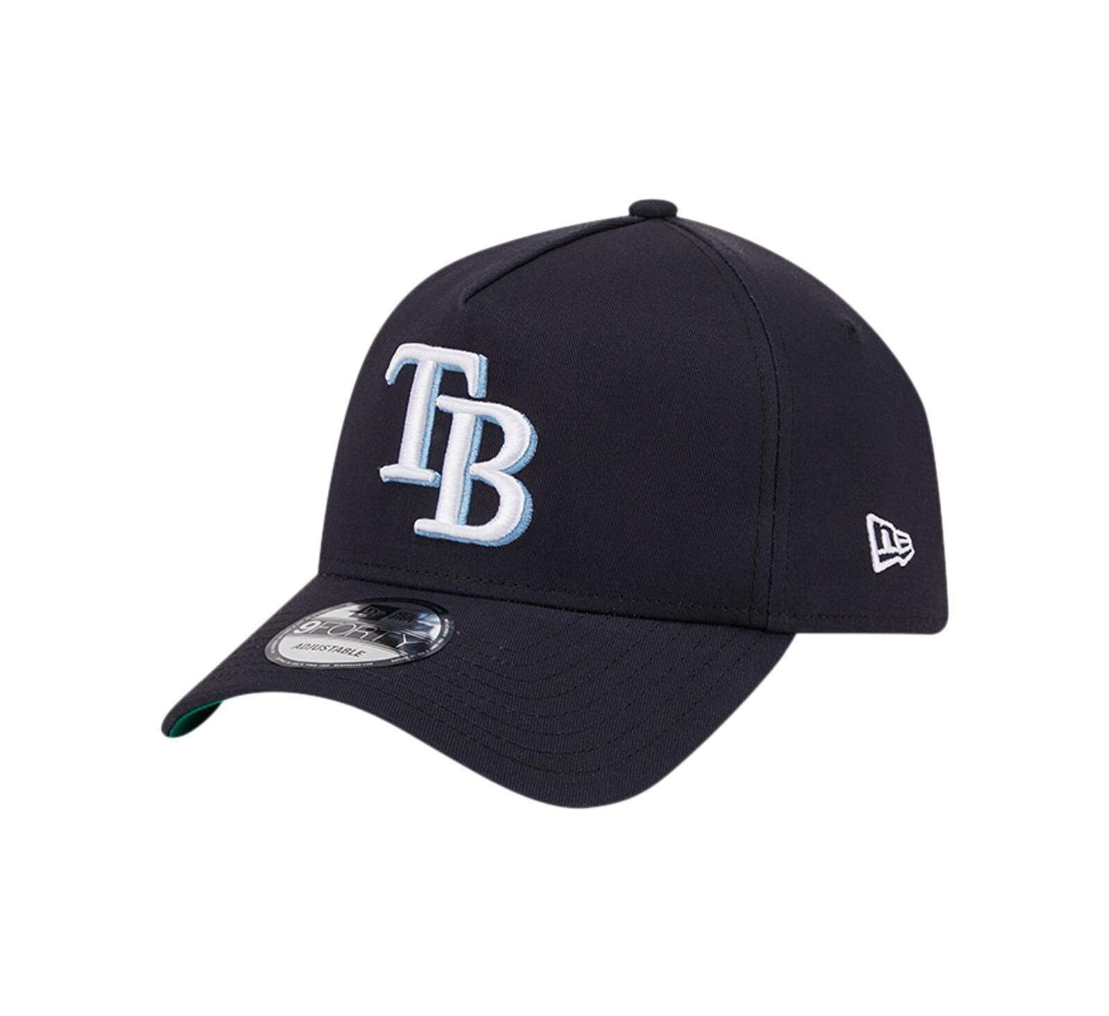 Мужская кепка New Era Navy Tampa Bay Rays Team Color A-Frame 9Forty Adjustable