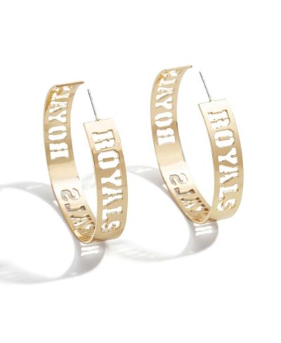 Серьги-кольца Wear by Erin Andrews x Baublebar Kansas City Royals Large Cutout