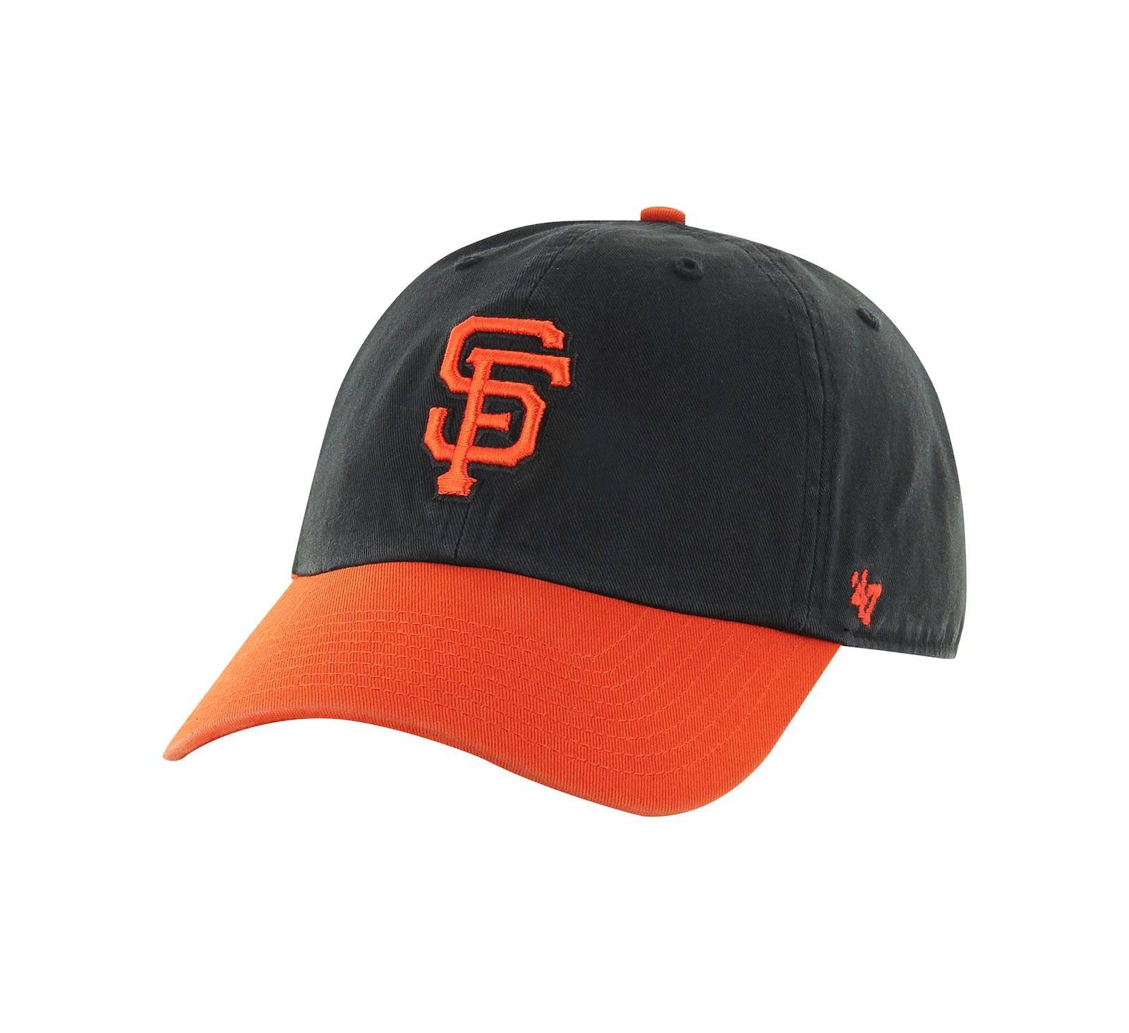 Мужская кепка '47 Brand Black/Orange San Francisco Giants Clean Up Adjustable