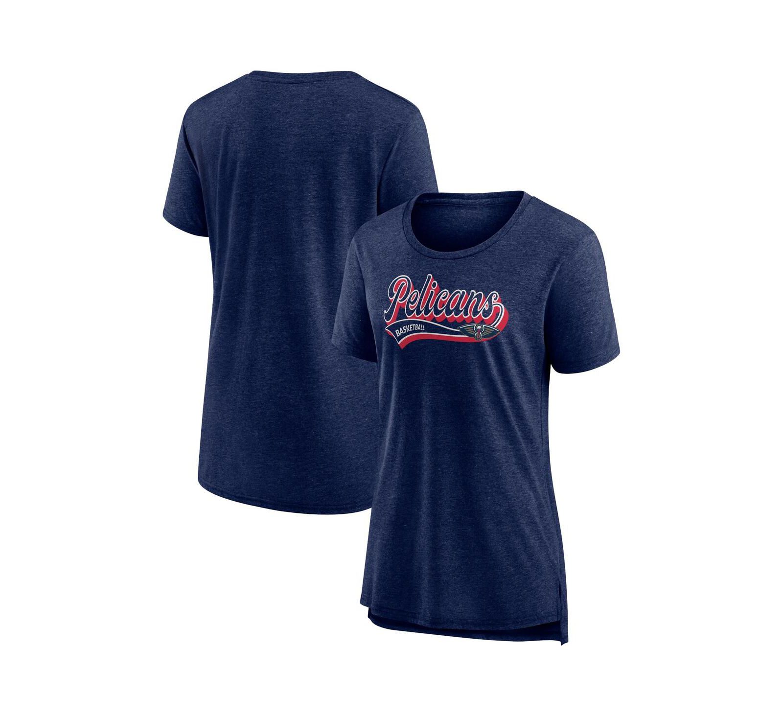 Женская футболка Fanatics Branded New Orleans Pelicans League Leader Heather Navy