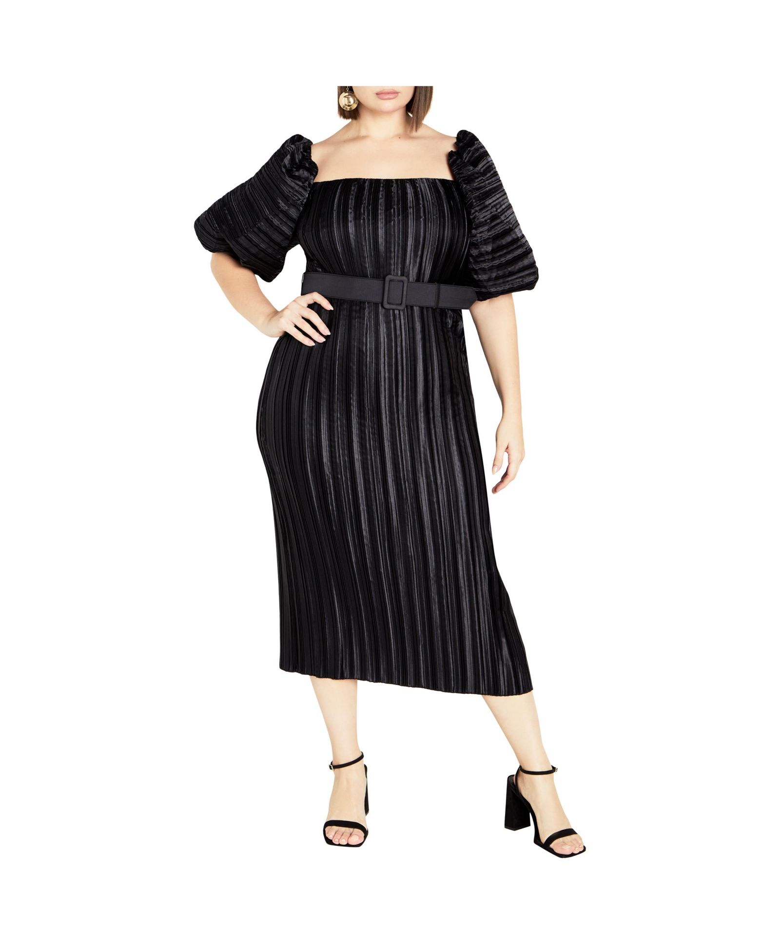 Платье CITY CHIC Plus Size Krista Pleat