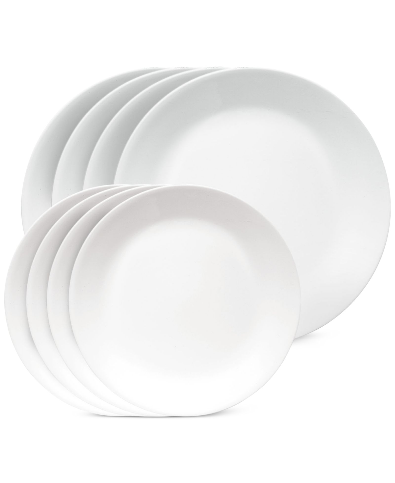 Тарелки Corelle Vitrelle Shimmering White, набор из 8 штук