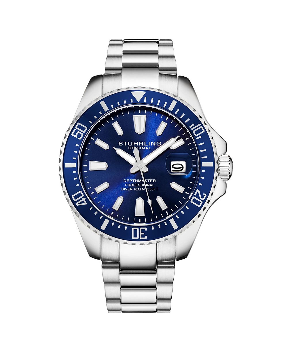 Stuhrling Depthmaster 3950A Quartz 42mm Diver Watch