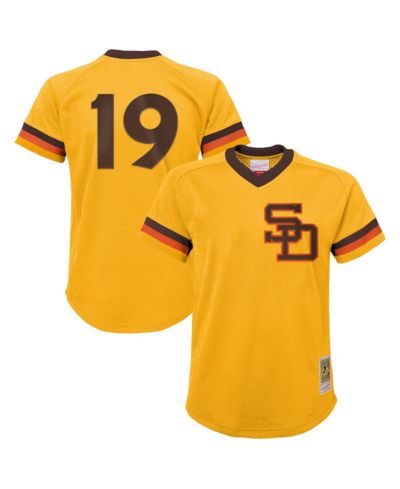 Спортивная джерси Mitchell & Ness Tony Gwynn Gold San Diego Padres Cooperstown Collection для детей