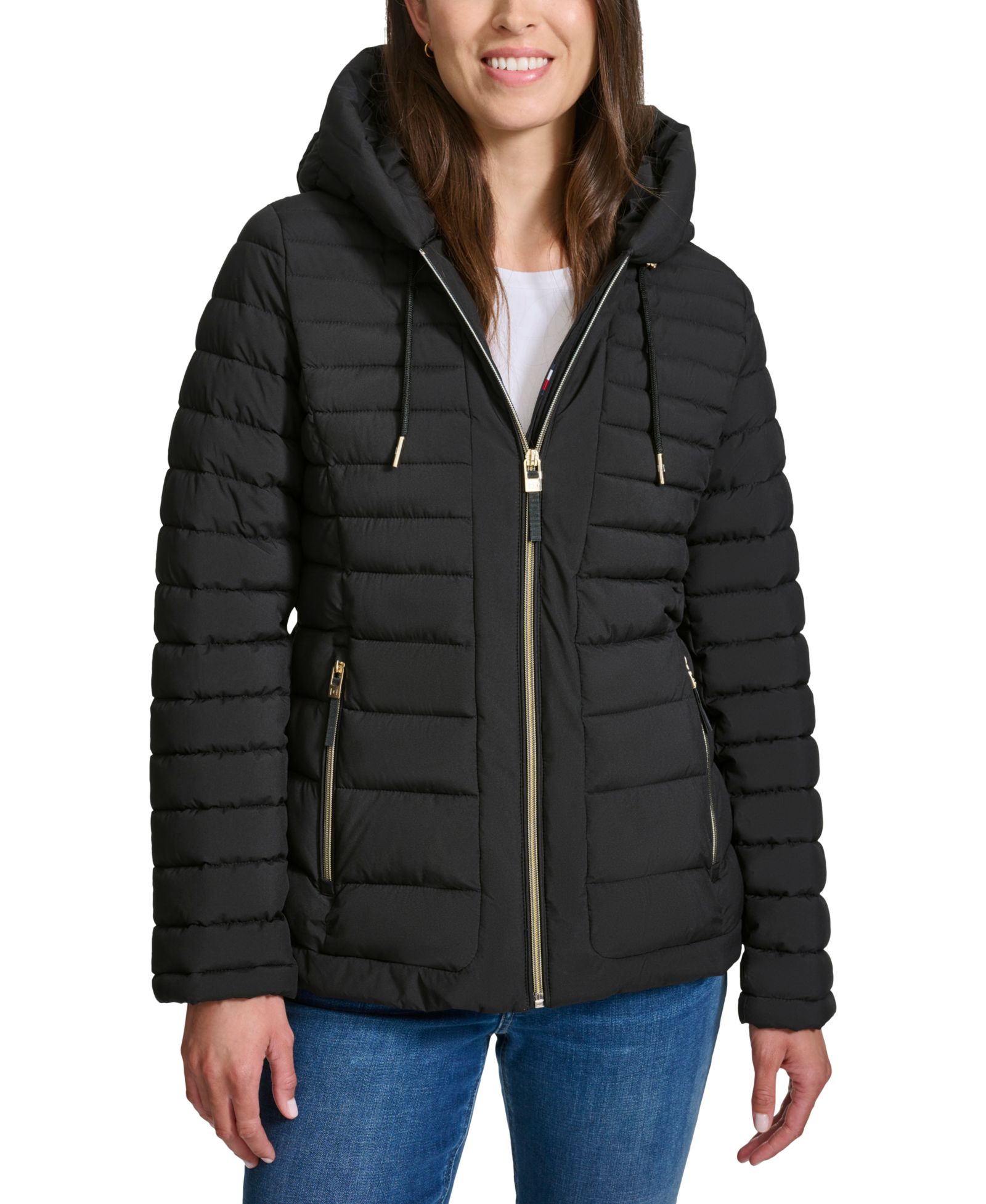 Tommy Hilfiger Женский Hooded Packable Puffer Coat