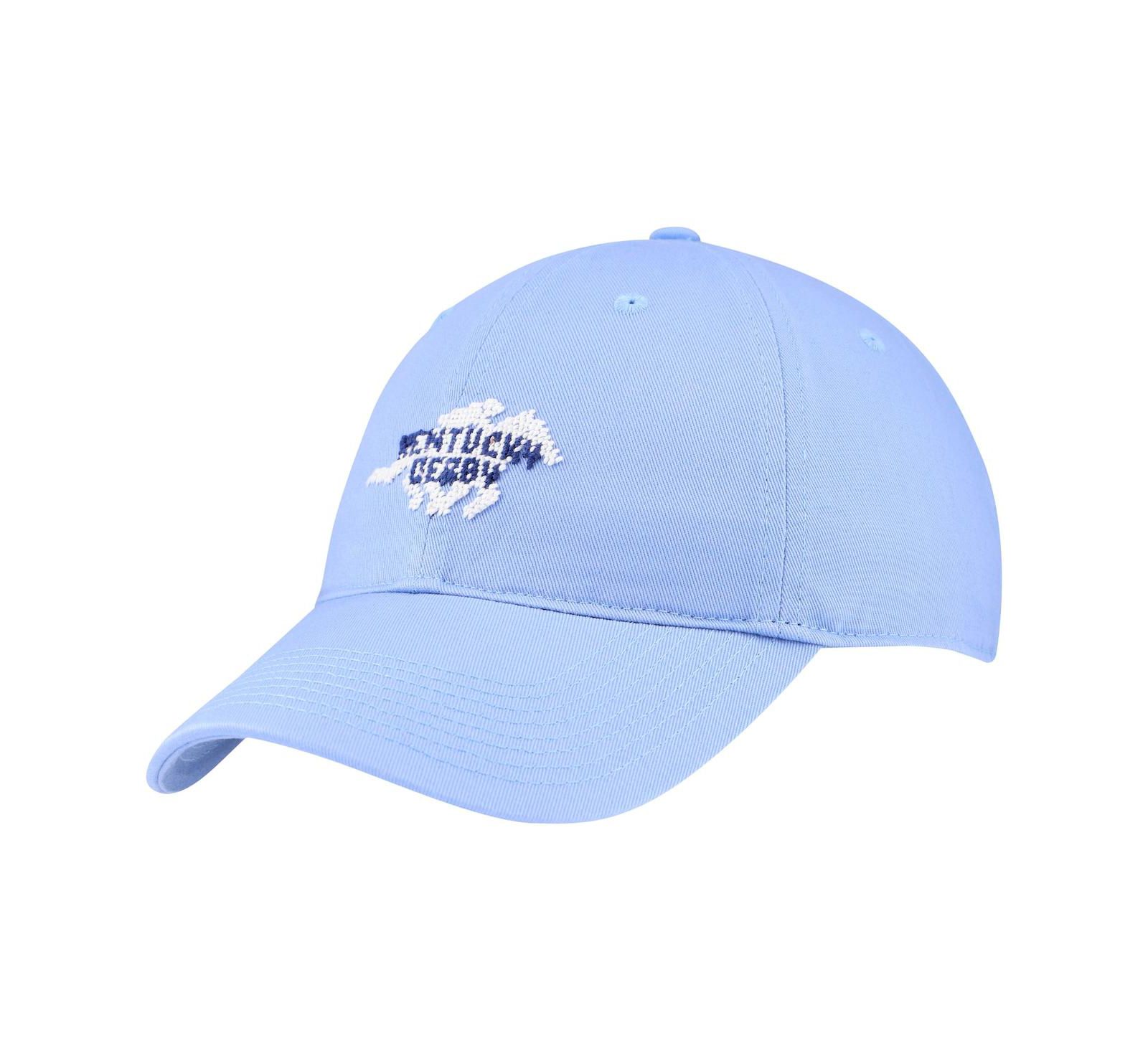 Бейсболка Smathers & Branson Unisex Light Blue Kentucky Derby Horse Silhouette Adjustable