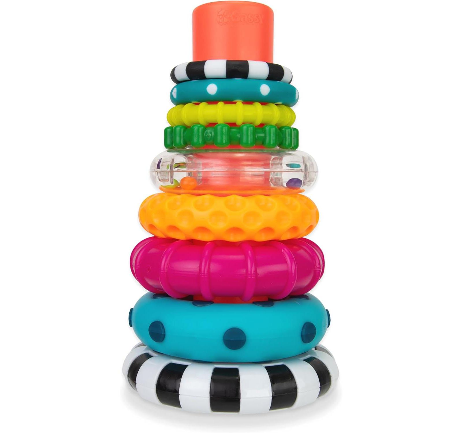 Sassy Baby набор развивающих колец Sassy Stacks of Circles STEM, 9 предметов