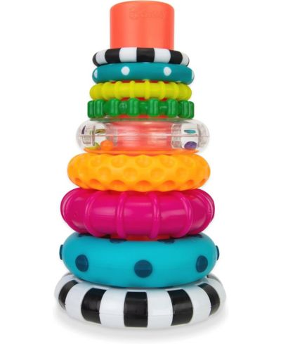 Sassy Baby набор развивающих колец Sassy Stacks of Circles STEM, 9 предметов