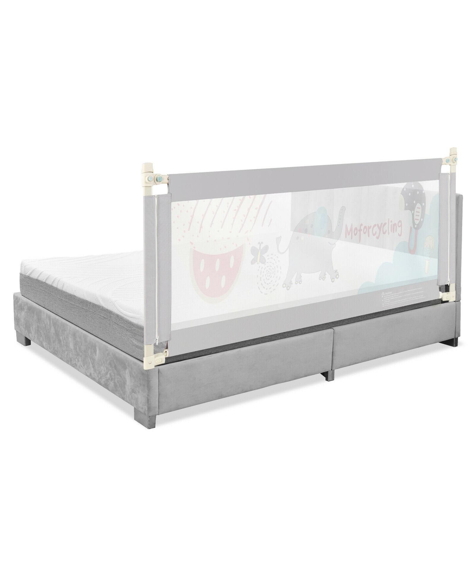 Slickblue Vertical Lifting Baby Bed Rail with Secure Lock for Safe Sleep