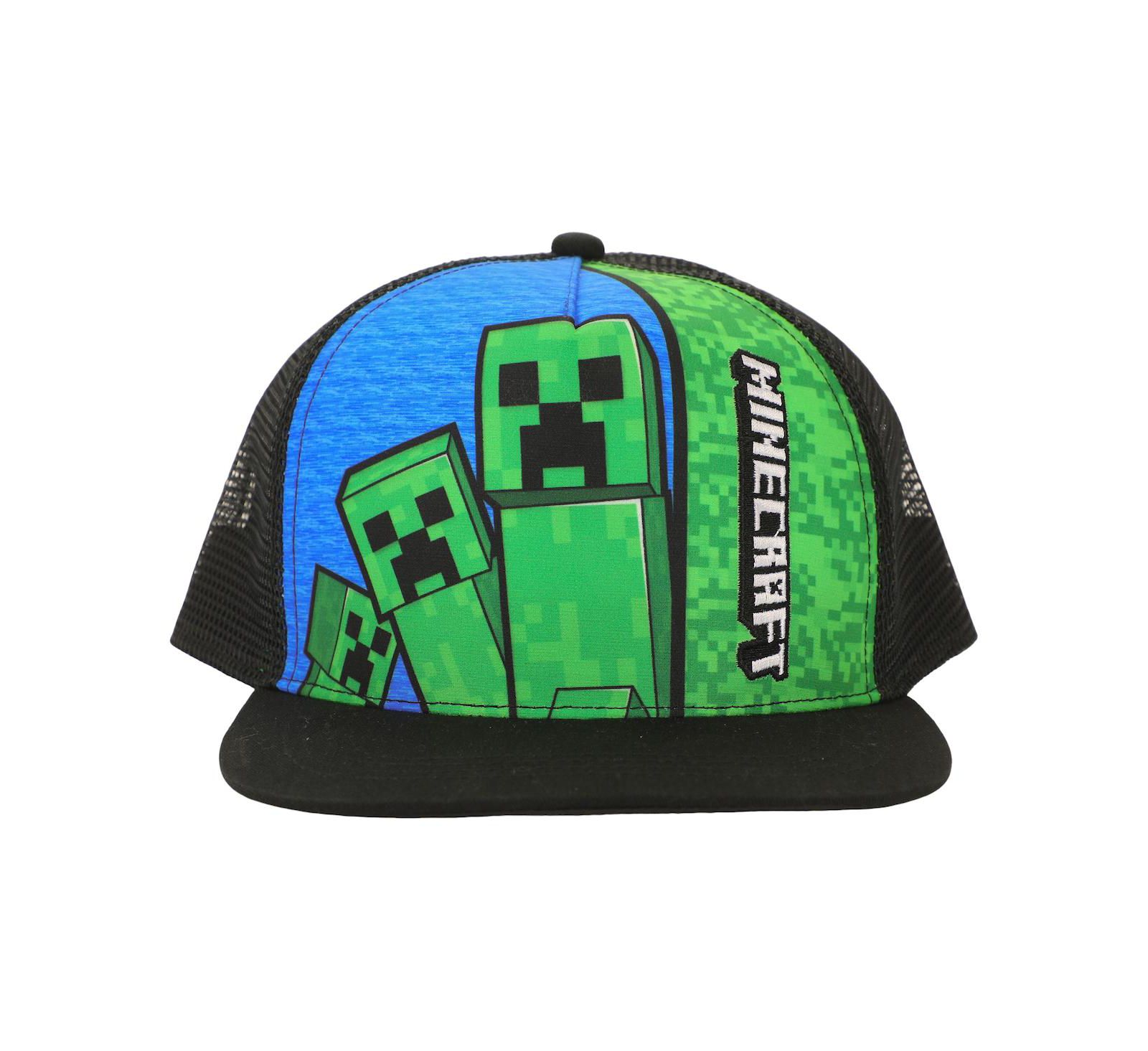 Minecraft Детская кепка-тракер с принтом Creepers и логотипом