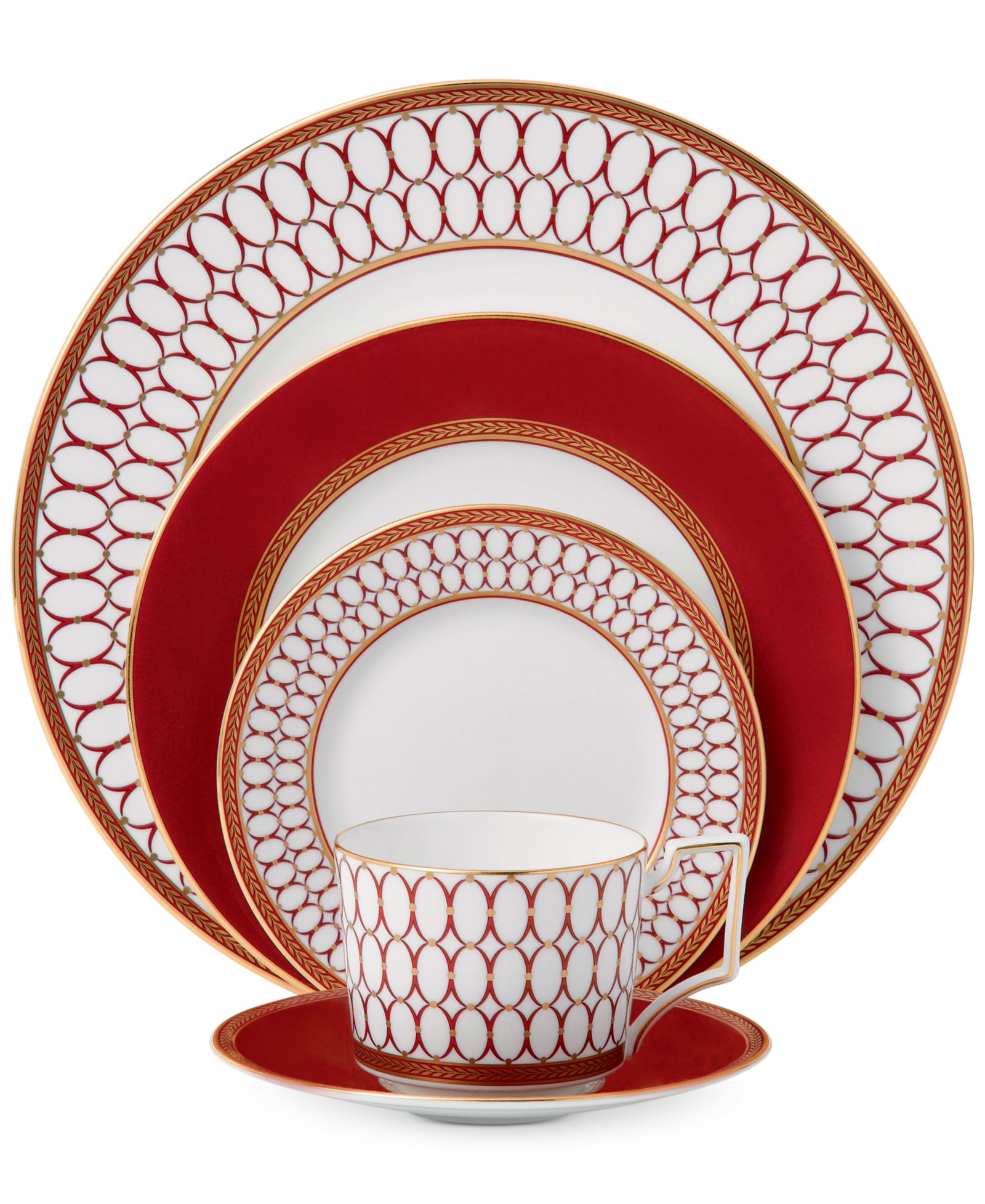 Сервировочный набор Wedgwood Renaissance Red, 5 шт.