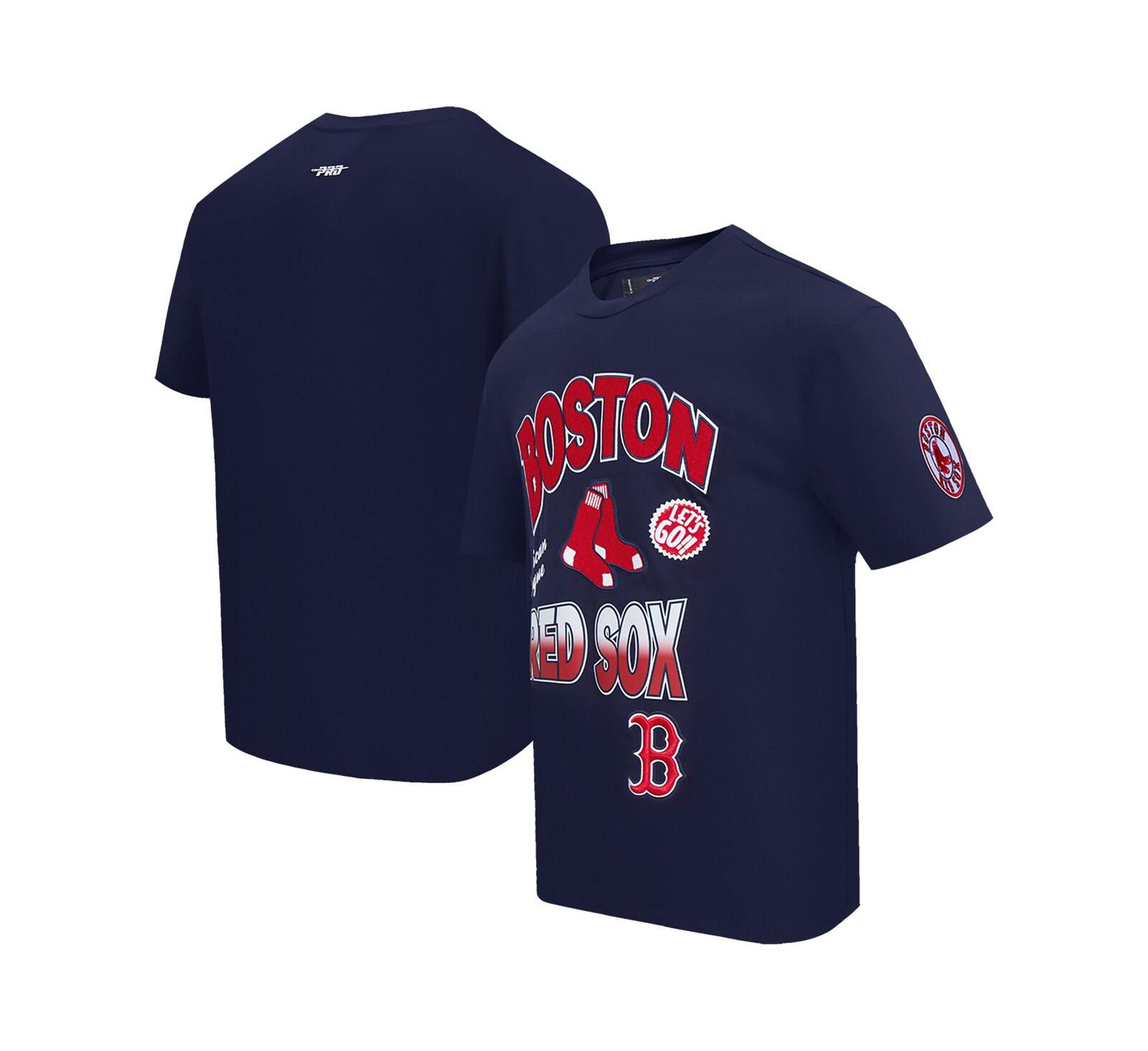 Мужская футболка Pro Standard Boston Red Sox с заниженной линией плеча