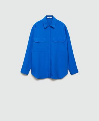 Женская рубашка Mango Pocket Detail Lyocell