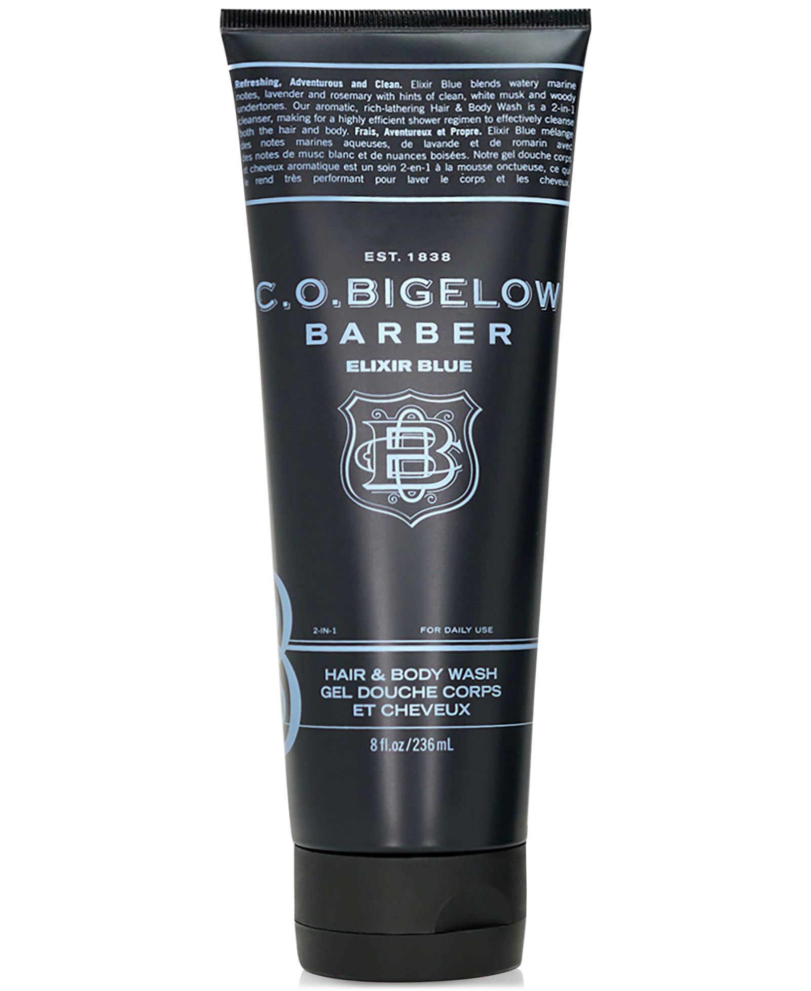 C.O. Bigelow Elixir Blue Hair & Body Wash, 8 oz.