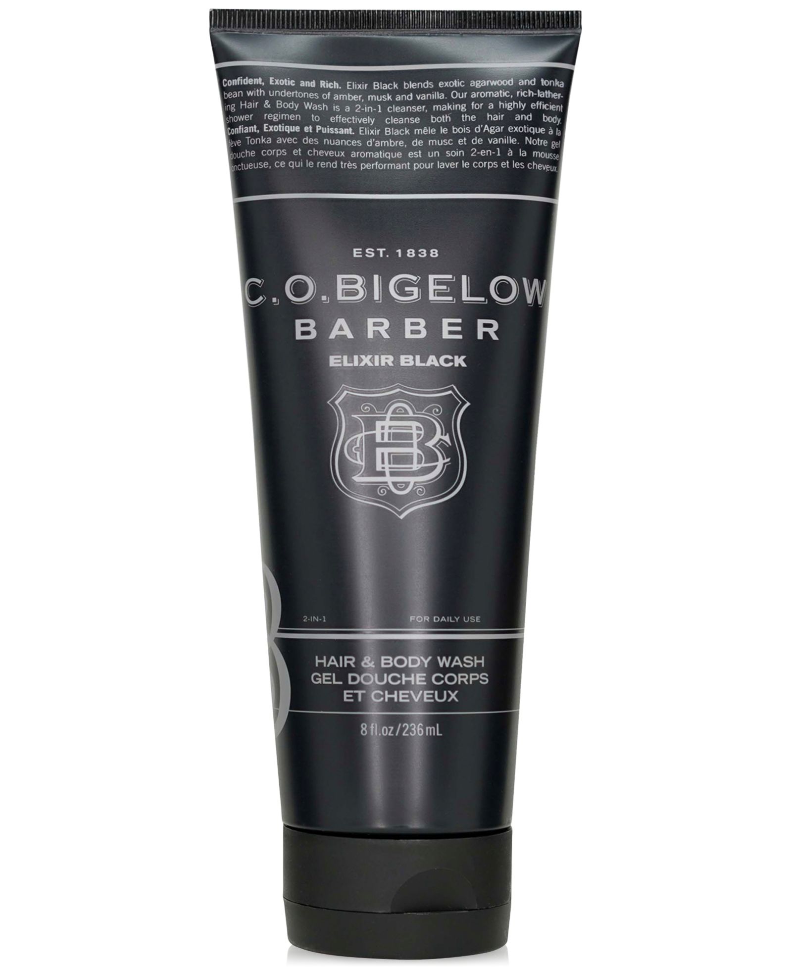 C.O. Bigelow Elixir Black Hair & Body Wash, 8 oz.