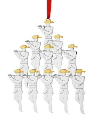 Nambé Pipers 12 Days of Christmas Holiday Ornament