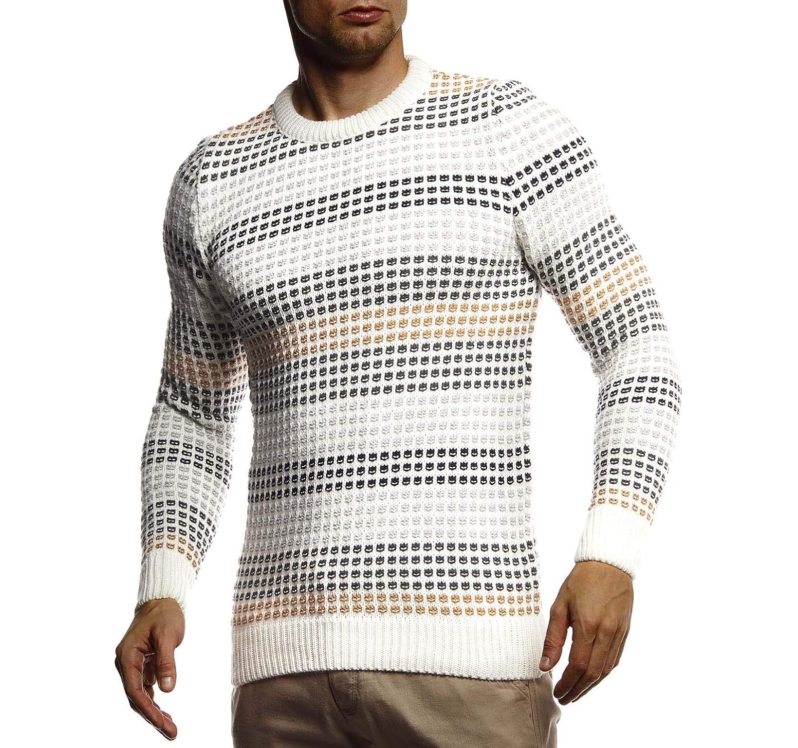 Свитшот Leif Nelson Men's Stylish Sweater Longsleeve Pullover Hoodie Slim Fit
