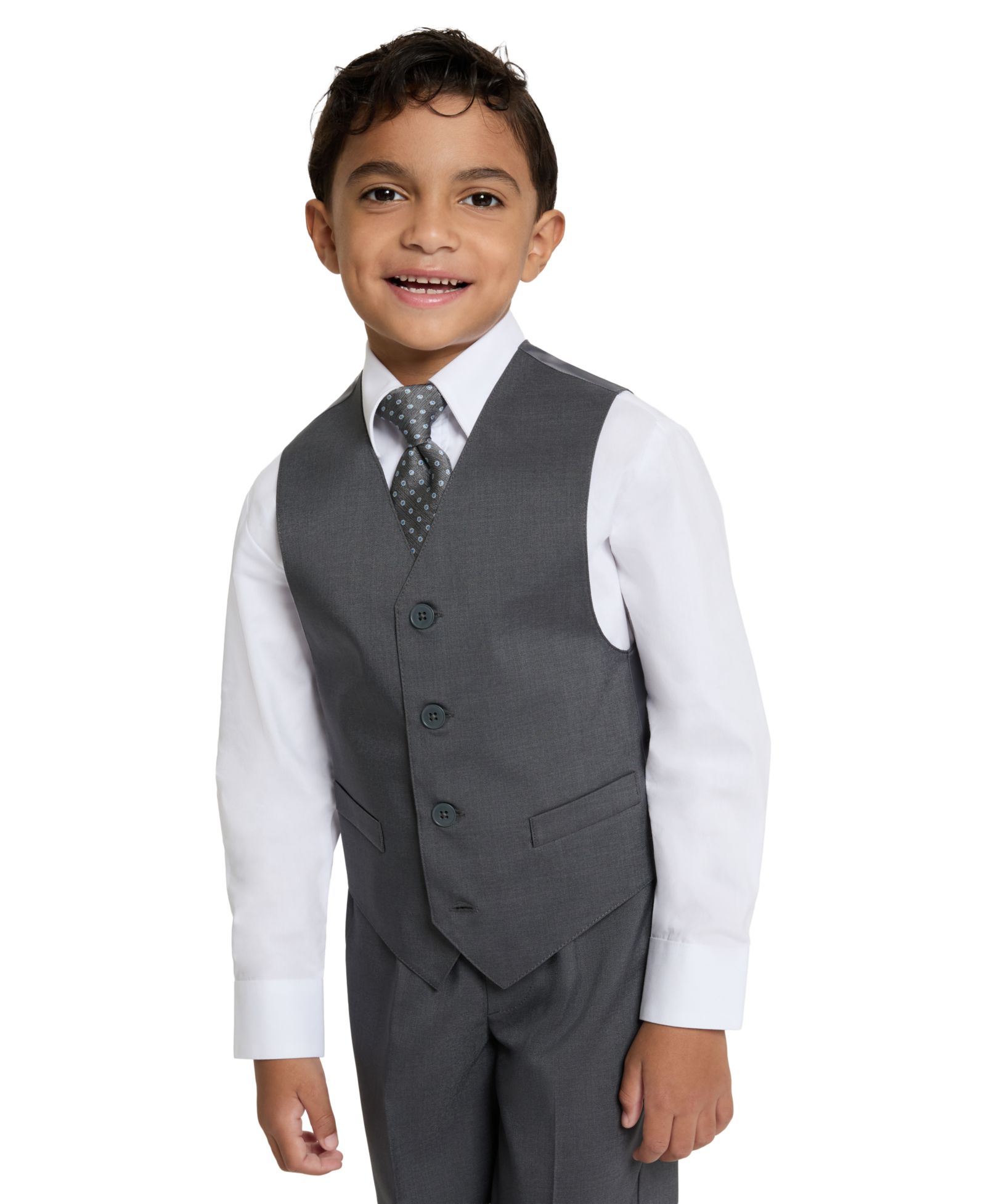 Детский набор Haggar SmartWash 4-Piece: Long-Sleeve Shirt, Vest, Pants and Tie
