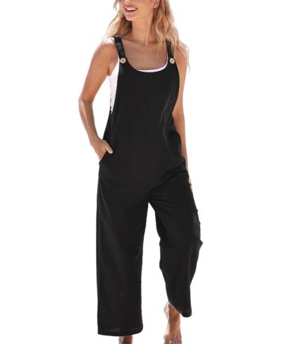 Cupshe Женский комбинезон Pinafore Tapered Raven