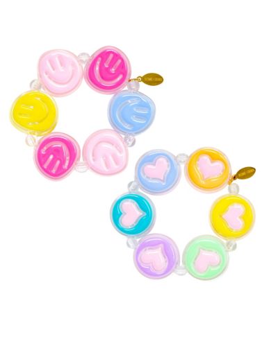 Tiny Treats + Zomi Gems Детский набор ярких браслетов с сердцами