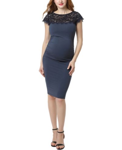 Женское платье kimi + kai Maternity Lace Trim Bodycon
