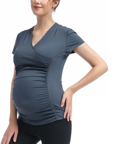 kimi + kai Maternity V-Neck Nursing Active Tee