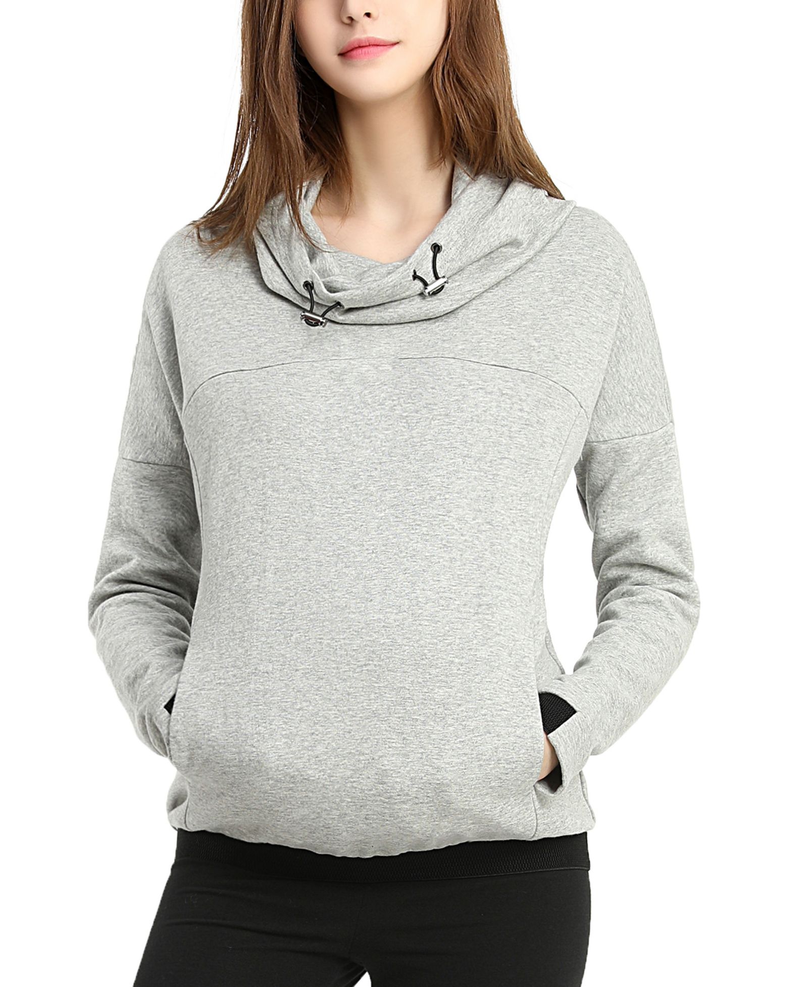 kimi + kai Материнский свитшот с капюшоном и вырезом Cowl Neck