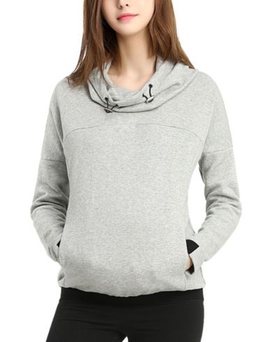 kimi + kai Материнский свитшот с капюшоном и вырезом Cowl Neck
