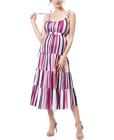 Платье kimi + kai Maternity Fit and Flare Ruffle Dress