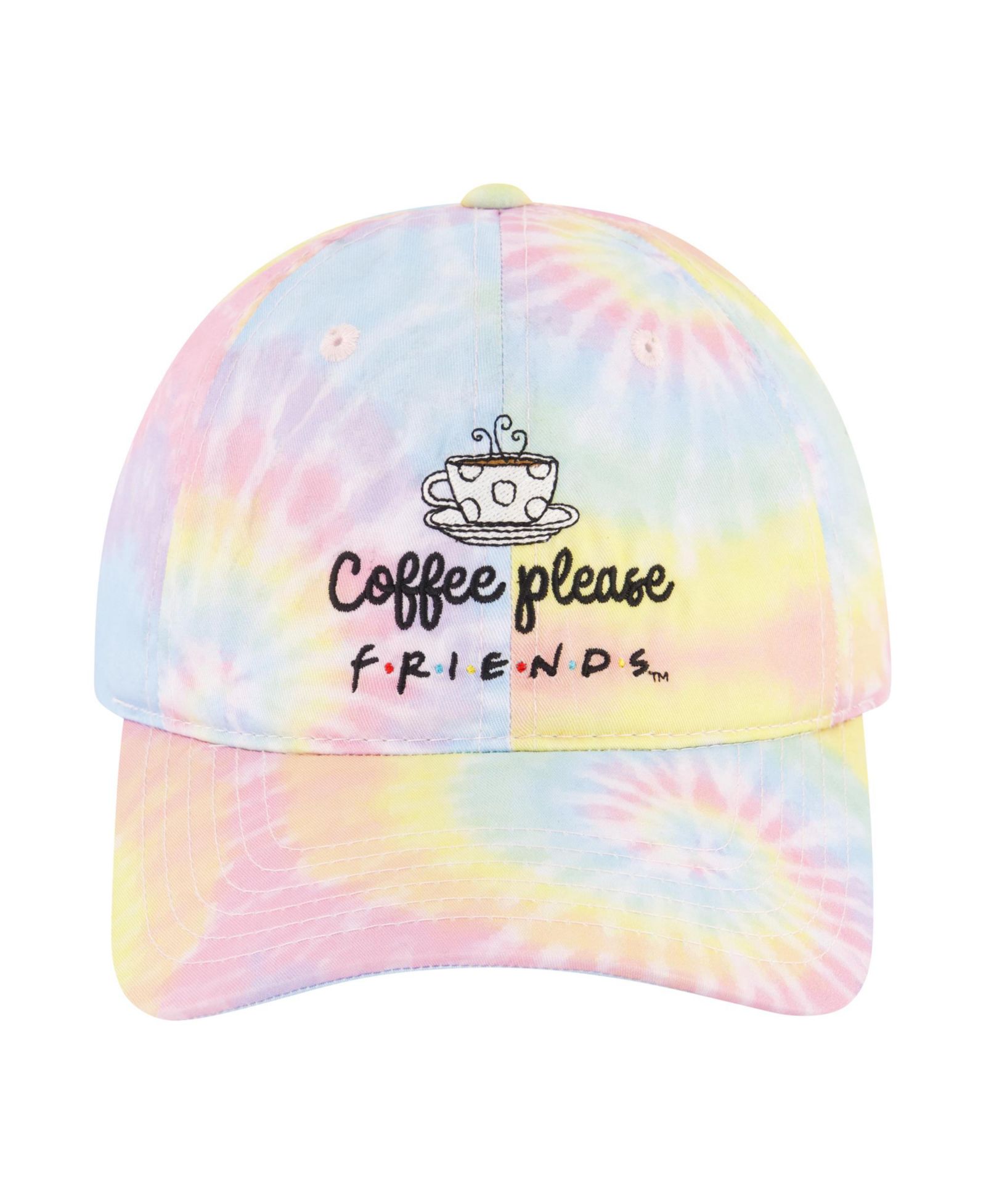 WB Кепка Dad Cap Friends Coffee Please, тай-дай