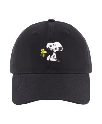 Peanuts Men's Snoppy & Woodstck Dad Cap With Embroidery