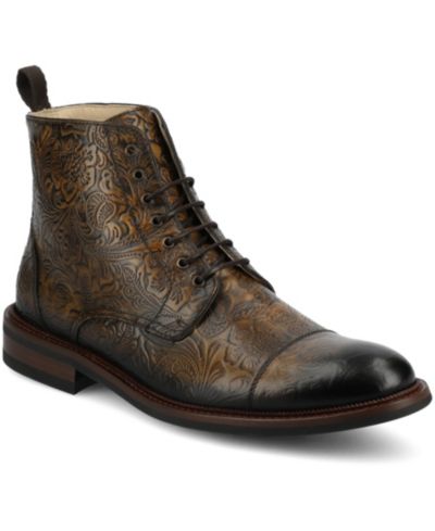 Мужские ботинки Taft Rome Embossed Leather Cap Toe Lace-up