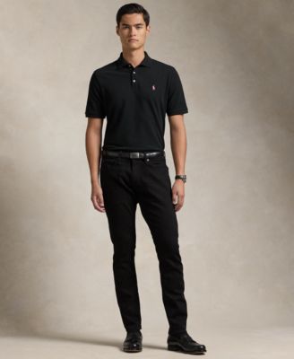 Мужская рубашка Polo Ralph Lauren Pink Pony Stretch Mesh Polo