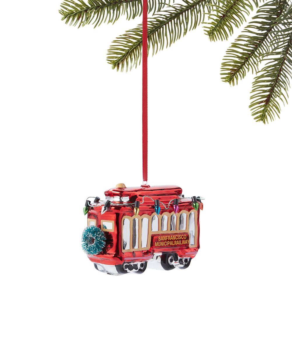 Украшение Holiday Lane San Francisco Trolley Car